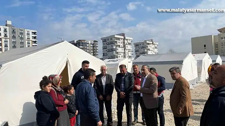 Milletvekili Arvas depremzedelerin acılarına ortak oluyor