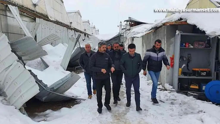 Milletvekili Aydın, kardan zarar gören vatandaşlarla bir araya geldi
