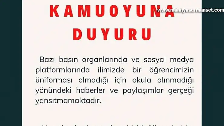 Milli Eğitim Müdürlüğü eksiği gidermek yerine haberi yalanladı