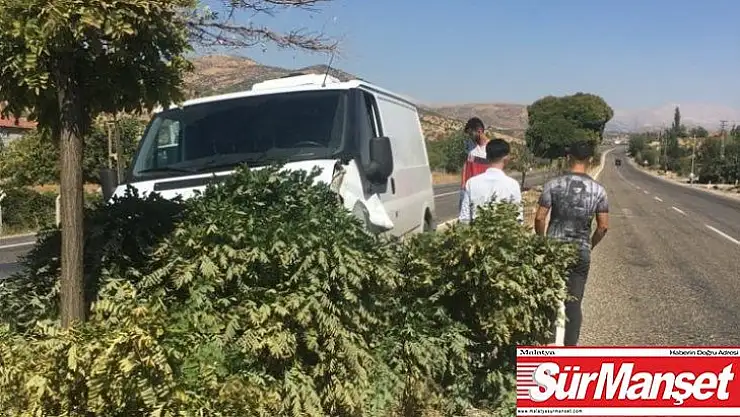 Minibüs refüje çıktı: 1 yaralı