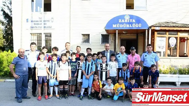 Miniklerden Mamak zabıtasına anlamlı ziyaret