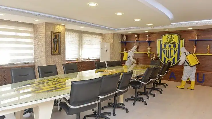 MKE Ankaragücü Tandoğan Tesisleri dezenfekte edildi