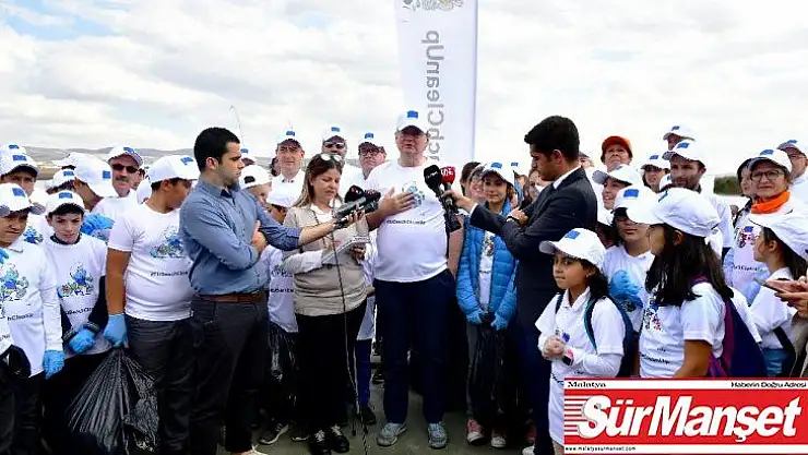 Mogan Gölü sahilinde çevre temizliği yapıldı