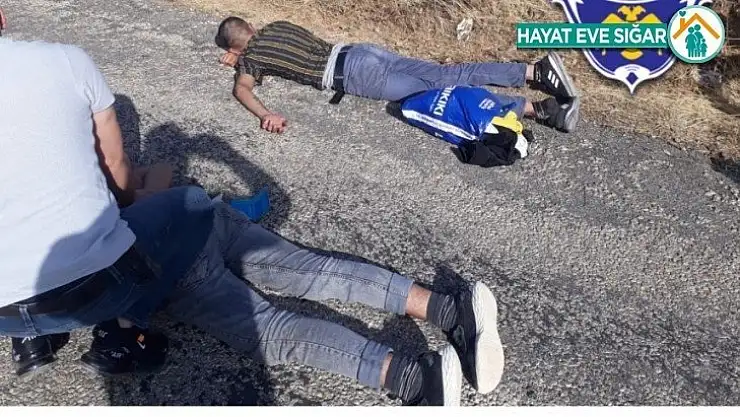 Motosiklet hırsızları kaza yapınca yakalandı