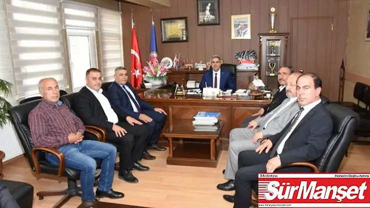 MTSO Başkanı Sadıkoğlu, Türk İş Malatya Temsilcisi  Hikmet Kazgan'a ziyaret
