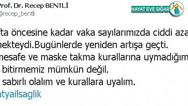 Müdür Bentli'den korona virüs uyarısı