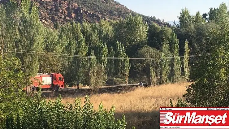 Nallıhan'da otluk alanda çıkan yangın büyümeden engellendi