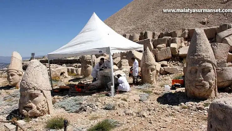 Nemrut Dağı'ndaki heykellere 'nano kireç' dolgusu
