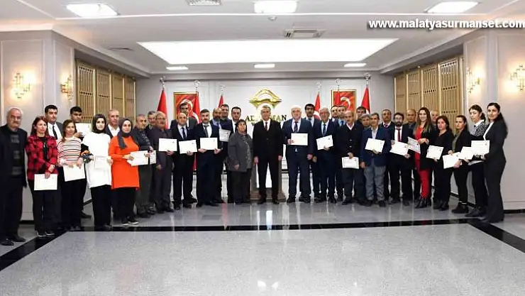 Nüfus ve Vatandaşlık Müdürlüğü personeline 'başarı' belgesi
