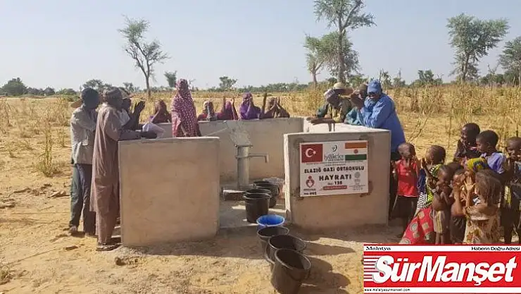 Öğretmen ve öğrencilerden Nijer'e su kuyusu