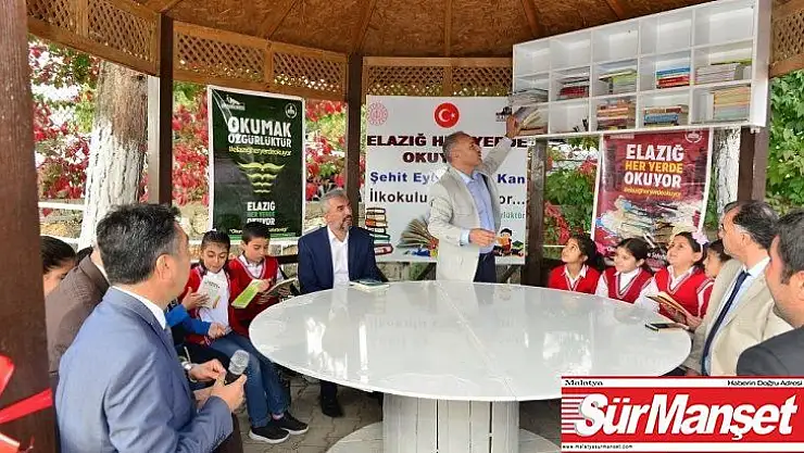 Okul bahçesine okuma alanı