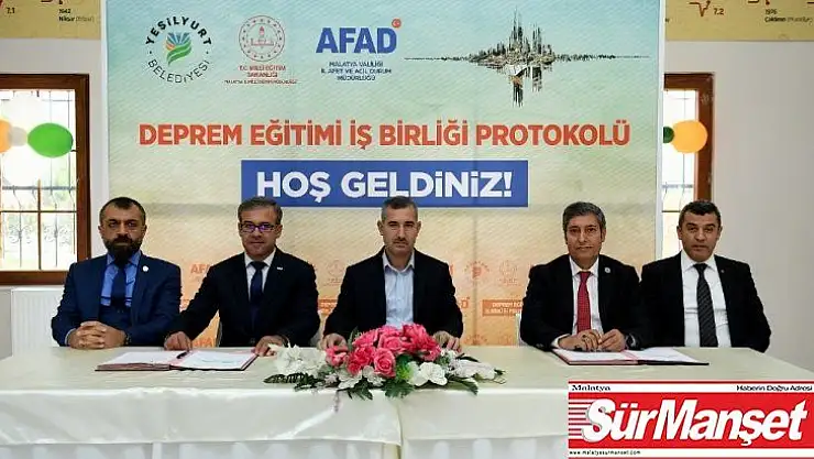 Okul Tabanlı Afet Eğitim Programı için protokol imzalandı
