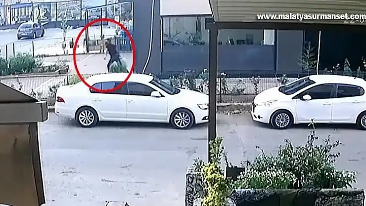 Önce kameralara sonra da polise yakalandı