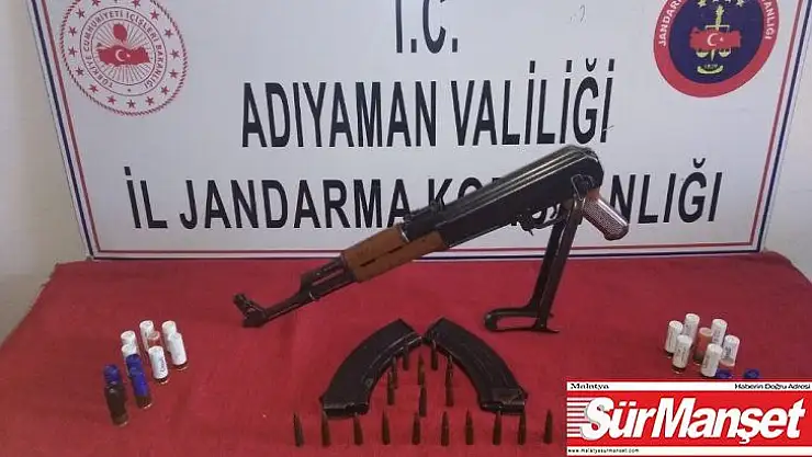 Operasyon yapılan evde kalaşnikof ele geçirildi