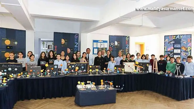 Ortaokul öğrencilerinden uzay sergisi