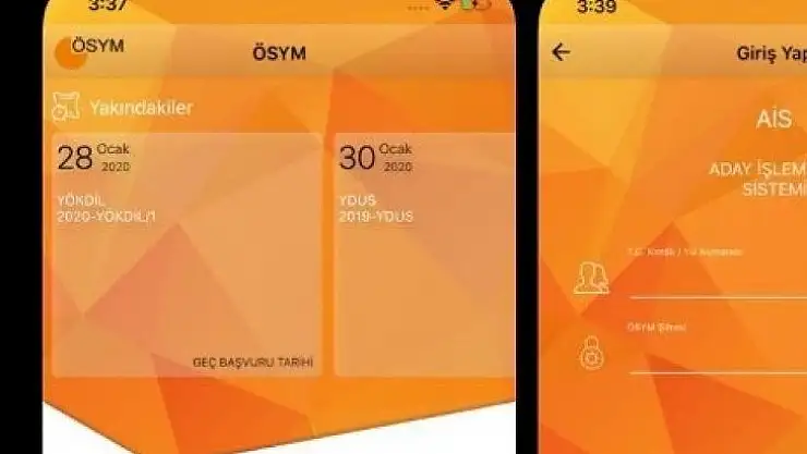 ÖSYM mobil uygulamaları erişime açıldı