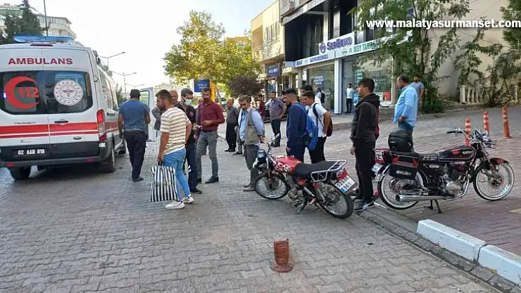 Otomobil ile motosiklet çarpıştı: 1 yaralı