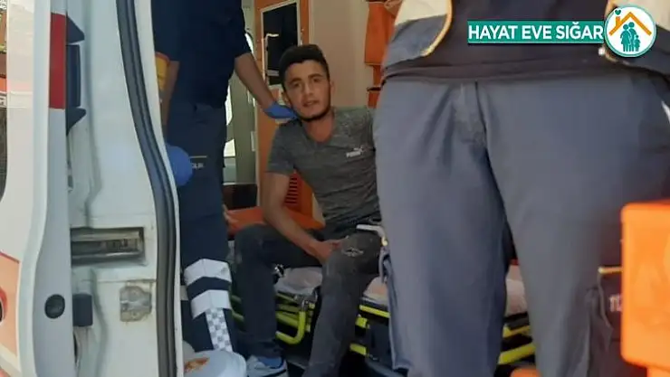 Otomobil ile motosiklet çarpıştı: 1 yaralı