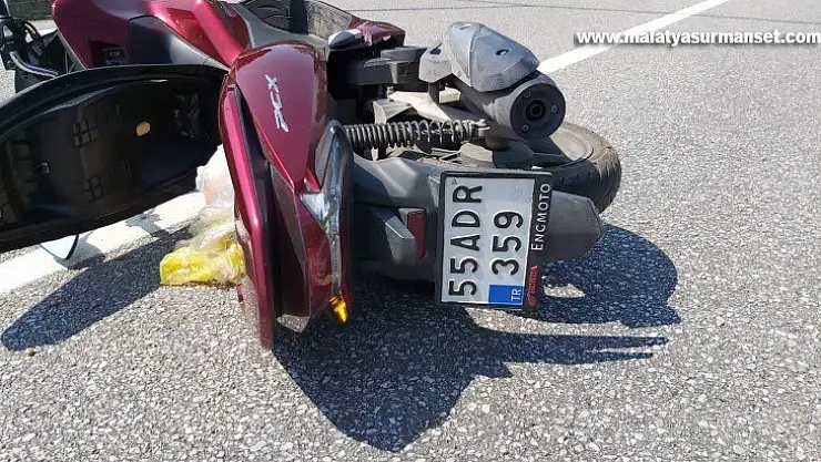 Otomobil motosiklete çarptı: 1 yaralı