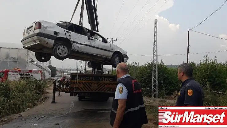 Otomobil su kanalına düştü 1 ölü