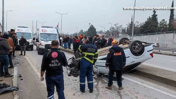 Otomobil takla attı: 1 yaralı