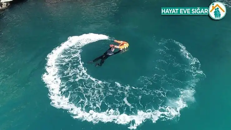 Deniz polisi, elektronik can kurtarma simidi ile hayat kurtaracak