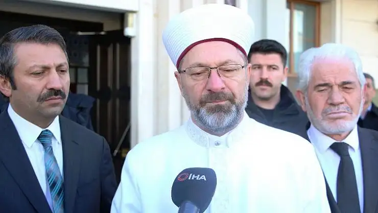 (Özel) Diyanet İşleri Başkanı Erbaş, deprem bölgesindeki çalışmaları anlattı