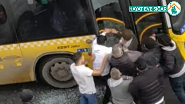 İstanbul'da otobüs şoförünü darp eden 3 maganda tutuklandı