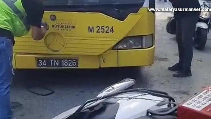Kazaya sinirlenen motokurye dehşet saçtı