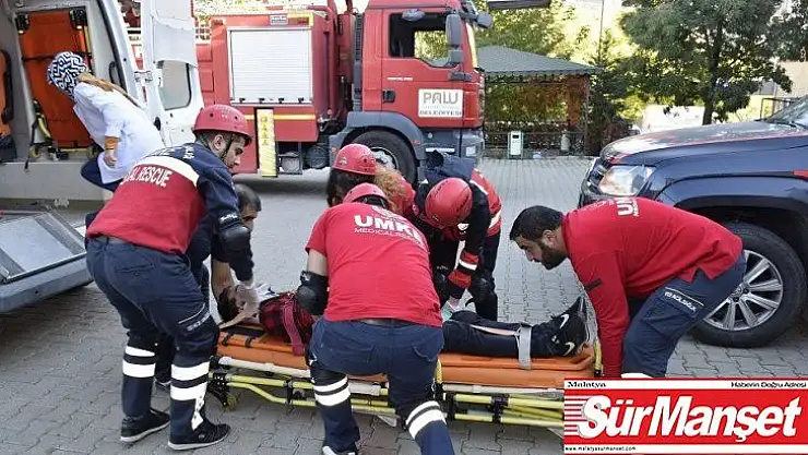 Palu'da gerçeği aratmayan tatbikat