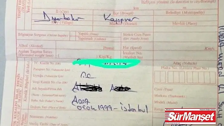 Patenle trafiği tehlikeye atan gence 598 lira para cezası