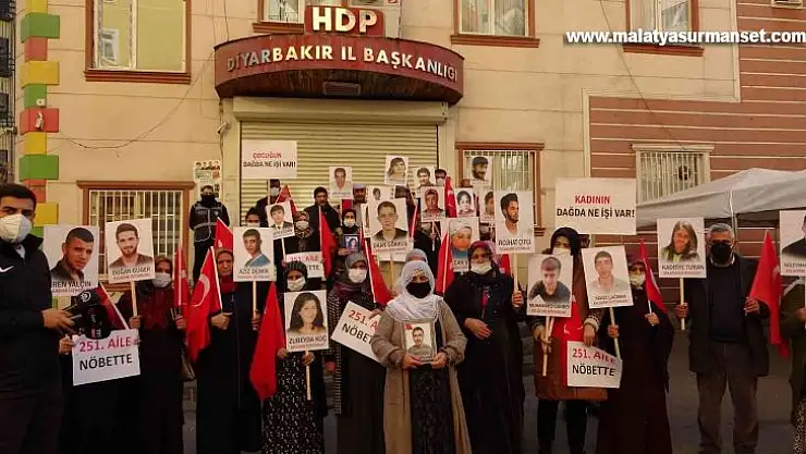 PKK ve HDP karşısında ailelerin direnişi 859'uncu günde, aile sayısı 251 oldu