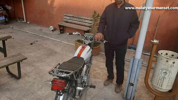 Plakasız motosiklet çalıntı çıktı