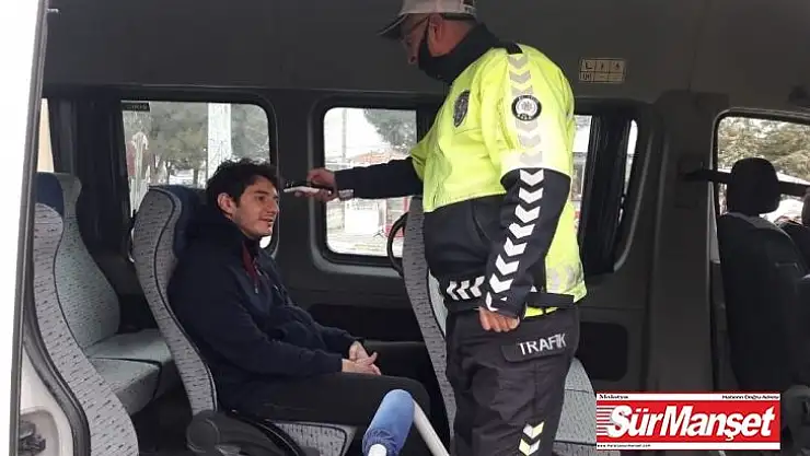 Polis ekiplerinden toplu taşımalara sıkı denetim