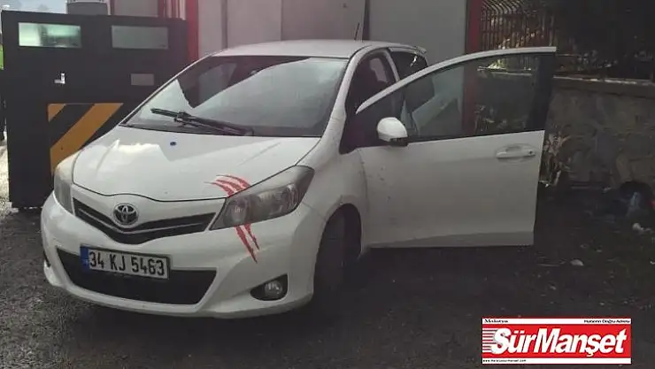 Polis uygulama noktasına çarparak durabildi