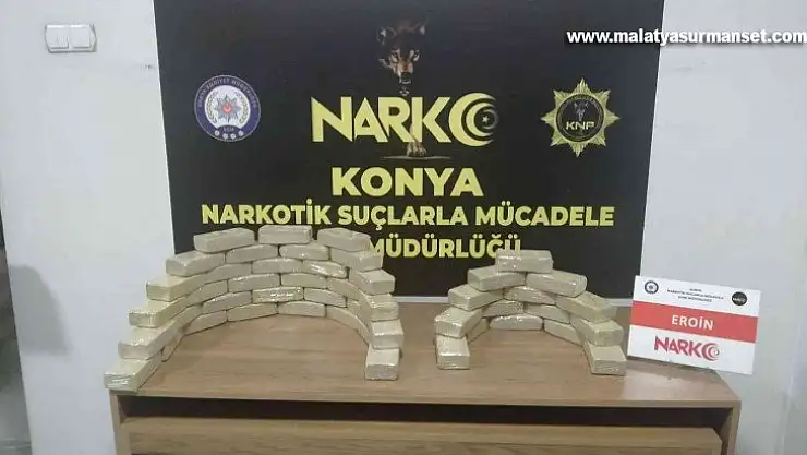 Polisten kaçan araçtan 24 kilo 600 gram eroin çıktı