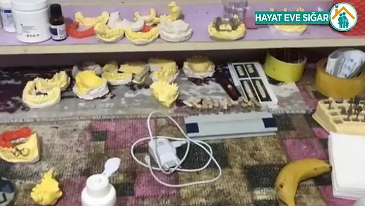 Polisten ruhsatsız diş kliniğine operasyon