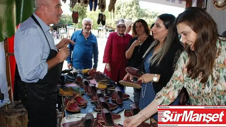 Protokol eşleri el emeği göz nuru eserleri inceledi