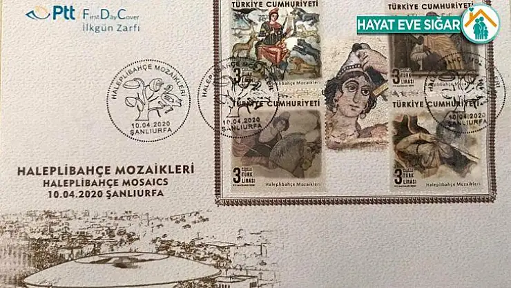 PTT'den 'Haleplibahçe Mozaikleri' konulu anma pulu