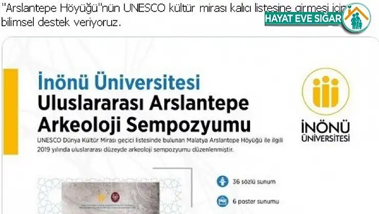 Rektör Kızılay'dan Arslantepe'ye destek