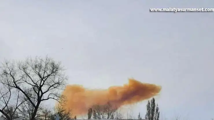 Rus ordusu Luhansk'da nitrik asit tankını vurdu