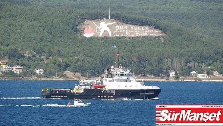 Rus römorkörü Çanakkale Boğazı'ndan geçti