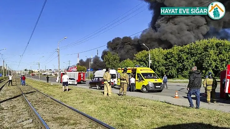 Rusya'da akaryakıt istasyonunda şiddetli patlama