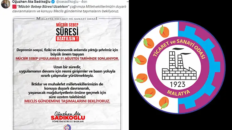 Sadıkoğlu'ndan milletvekillerine mücbir sebep çağrısı
