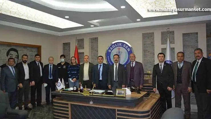 Sağlık Müdürü Tiryaki'den Sağlık-Sen'e ziyaret