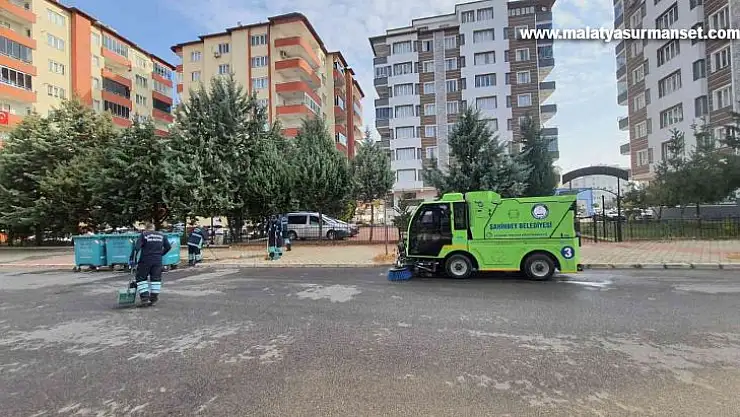 Şahinbey'de temizlik görevlileri 24 saat görev başında