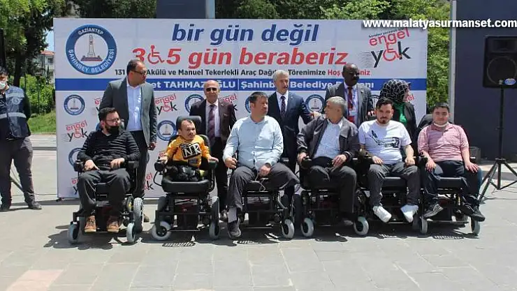 Şahinbey'den 131 engelliye akülü ve tekerlekli sandalye