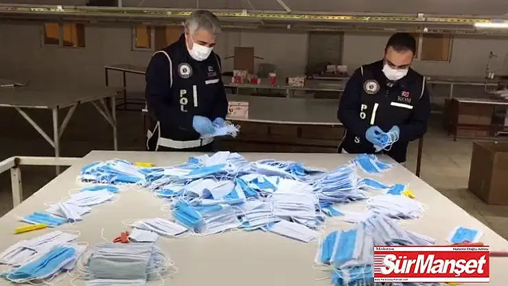 Sahte maske yapan firmaya operasyon