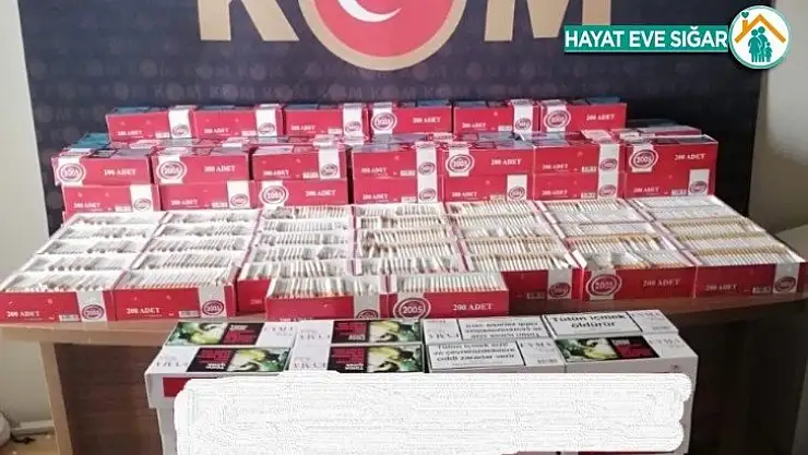 Sahte sigara malzemelerine  el konuldu