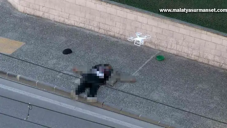 Saldırganın üzerinde dron ile bomba arandı